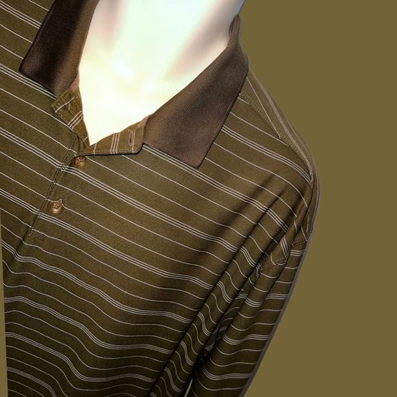Nike Performance Dri Fit Olive Green Golf Polo Size XXL - Picture 1 of 4